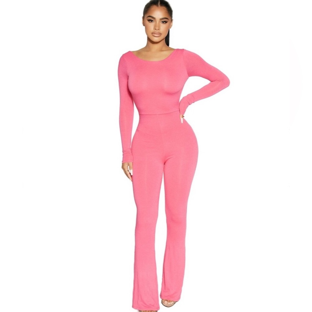 Naked Wardrobe I Play Flare Jumpsuit